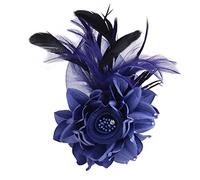 Spilla Con Fiore e Piume Elegante Accessorio da Donna per Testimone della Sposa Con Maglione, Vestito, Collo, Sciarpa, Giacca