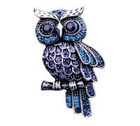 Spilla con gufo - Spilla a forma di gufo con strass ricoperto di bellezza in, elegante alla con regalo per di feste di Natale 2,5 * 4,5 cm e altri