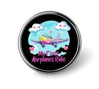 Spilla con il mio primo volo in aereo, per donne e uomini, spilla da bavero alla moda per feste e matrimoni