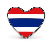 Spilla con la bandiera della Thailandia - Adatta per studenti, leader, insegnanti, attività commemorative di gruppo, decorazione di gioielli con spilla a tema amore