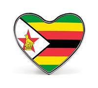 Spilla con la bandiera dello Zimbabwe - Adatta per studenti, leader, insegnanti, attività commemorative di gruppo, spilla decorativa a tema amore.