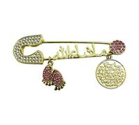 Spilla con lettera turca Spilla per corpetto in lega con dettagli turchi per ogni occasione Elegante distintivo turco alla