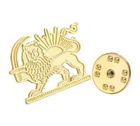 Spilla con mappa 'Iran Antico Ornamento con Sole e Animale