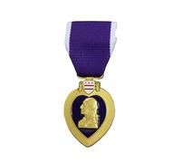 Spilla con medaglie degli Stati Uniti, cuori viola onore rispetto per i coraggiosi, spilla decorativa, accessorio per abbigliamento, spilla decorativa