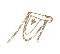 Spilla con nappe a catena in metallo leggera con nappe accento per una lunga durata e miglioramento del fascino Spilla da bavero alla moda, Misura unica, come descritto