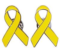 Spilla con nastro giallo per la salute mentale e la salute mentale, spille per la consapevolezza della salute mentale, spilla per risvolto, distintivi di speranza, smaltata, spilla per gioielli per