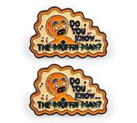 Spilla con scritta "Do you know the muffin, omino pan di zenzero", 3,5 x 2 cm, set da 2