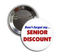 Spilla con scritta "Don't Forget My... SENIOR SCONTO, Metallo, metallo
