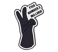 Spilla con simbolo della mano, accessorio alla per borse, giacche, abiti, gioielli con gesti delle mani