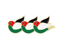Spilla con simbolo della pace della Palestina, distintivo della Palestina - Elegante spilla a forma di aquila e uccello per donne e uomini, rappresenta unità, armonia e pace globale, regalo