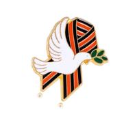 Spilla con simbolo dell'uccello della pace, elegante spilla in lega smaltata, per uso quotidiano, accessorio alla moda per sciarpa, cappotto, borsa, spilla a forma di uccello della pace