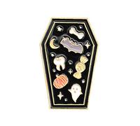 Spilla con Smalto per Fermaglio Pin Denim Jeans Badge Decorazione per Feste di Halloween Nero Scelta Migliore Pratico e utile novità Convenient Design