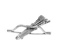 Spilla con spilla per faretra con frecce retrò Accessorio in lega per uomini che amano lo sport Perfetto per le celebrazioni compleanno Spilla all ' aperto