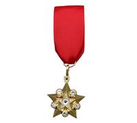 Spilla con stella ispirazione sovietica Nastro in lega da 4 cm per appassionati storia e regali Spilla da bavero della Guerra Fredda