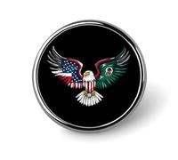 Spilla con stemma dell'amicizia USA Messico Ea-gle per donne e uomini, spilla da bavero alla moda per feste e matrimoni