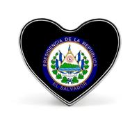 Spilla con stemma nazionale di El Salvador, ideale per zaini e giacche, perfetta come regalo.