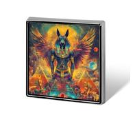 Spilla con stemma quadrato del dio della mitologia egizia Horus, spilla da bavero per donna e uomo, regalo