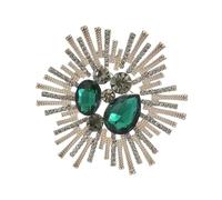 Spilla con strass ispirati ai tribunali, stile barocco, accessorio di lusso per le donne retrò decorazione di moda da donna multi funzionale strass pin, 6.2cm, come descritto