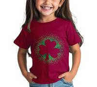 Spilla con strass St Day Shirt Graphic Tee Comfort Fit for Daily Wear Green Ages 1 15 Shirt con balza da donna, Vino, 12-13 Jahre