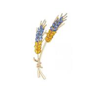 Spilla con strass Ucraina, bandiera nazionale dell'Ucraina, spilla souvenir con bandiera dell'amicizia ucraina, distintivo ucraino per vestiti B