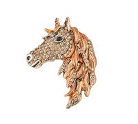 Spilla Con Testa Cavallo Con Scintillanti Spilla Da Bavero a Forma Animale Accessorio Dichiarazione Regalo Per Donna Spilla Da Donna