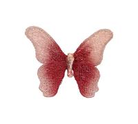 Spilla creativa a a forma di farfalla Ricamo Art work Revers Pin di fissaggio sicuro per riunioni speciali, elegante ago a farfalla per abiti quotidiani, Taglia unica, come descritto