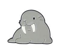 Spilla creativa a forma di creatura marina, in lega, perfetta per aggiungere fascino marino, Misura unica, come descritto