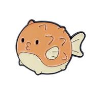 Spilla creativa a forma di creatura marina, in lega, perfetta per aggiungere fascino marino, Misura unica, come descritto