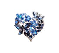 Spilla creativa a forma di cuore farfalla europea e americana personalizzata temperamento di fascia alta moda cappotto vestito petto fiore accessorio spilla bella e intelligente