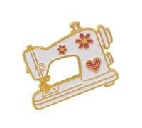 Spilla creativa a forma di macchina da cucire, in lega di zinco, accessorio alla moda, facile da indossare, per amanti del mestiere, spilla per vacanze, One Size, come descritto