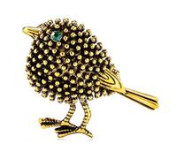 Spilla creativa a forma di passero con strass a forma di piccolo uccello, accessorio per donne e uomini, regalo durevole e alla moda