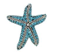 Spilla creativa a forma di stella marina per abbigliamento alla moda patch abito staccabile ornamento per abbigliamento di personalità