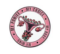 Spilla creativa a forma utero Spilla simbolo femminile da donna simbolica per accessori gioielli da donna Distintivo in lega qualità