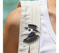 Spilla creativa in stile punk con il tema del medico della peste e del corvo, spilla decorativa per borse e accessori da donna Tagli UnicaLega di zinco
