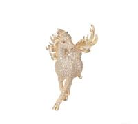 Spilla da 5,6 cm con diamanti incastonati, elegante spilla a forma di | Argento, per abbagliante effetto diamante, design unisex, dimensioni 5,6 x 3 cm, perfetto per risvolti e sciarpe
