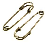 Spilla da balia, accessori per la creazione di gioielli, 70 mm, 5 pezzi bronzo