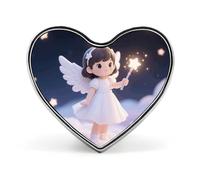 Spilla da bavero a forma di donnina angelica, spilla alla moda, spille in metallo, per cappelli, camicie, vestiti, borse, decora