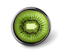 Spilla da bavero a forma di fetta di kiwi per uomo, con conchiglie e stelle marine sulla spiaggia, spilla alla moda - Graziosi distintivi smaltati, spilla in lega di alluminio per cappelli, camicie, b