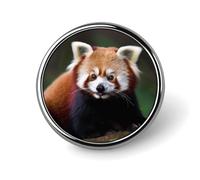 Spilla da bavero a forma di panda rosso per uomo, spilla alla moda Antelope Canyon - graziosi distintivi smaltati, spilla in lega di alluminio per cappelli, camicie, borse, giacche e accessori (spille
