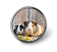 Spilla da bavero a forma di porcellino d'India, spilla alla moda, spille con bottoni rotondi, magliette, vestiti, borse, dec