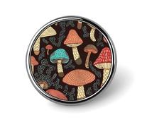 Spilla da bavero a forma di uccello con fuoco e acqua, spille rotonde in metallo, alla moda per camicie, giacche, cappelli, Circular, Alluminio, Nessuna pietra preziosa