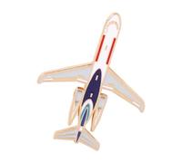 Spilla da bavero alla moda a forma di aeroplano, in 6 colori, portatile, perfetta per abiti, zaini e regali, spilla con rivestimento multicolore, One Size, come descritto