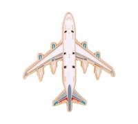 Spilla da bavero alla moda con aeroplani in 6 colori, portatile, perfetta per abiti, zaini e regali in lega di metallo, One Size, come descritto
