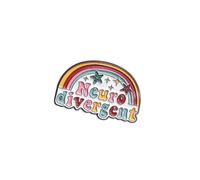Spilla da bavero arcobaleno a forma di peperoncino, robusto distintivo in metallo, ornamento, accessorio elegante, adatto per abbigliamento quotidiano, decorazione zaino, Einheitsgröße, come descritto
