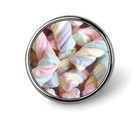 Spilla da bavero colorata con mongolfiera, spille rotonde in metallo, spilla alla moda per camicie, giacche, cappelli, circolari, in alluminio, senza gemme, circolari, in alluminio, senza pietre