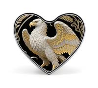 Spilla da bavero con artiglio di spina di grifone, graziosa spilla smaltata a forma di cuore per uomo/donna, fermacravatta, s