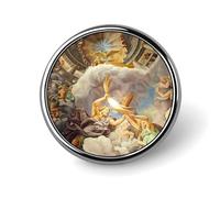 Spilla da bavero con bottone rotondo piccolo della mitologia greca e romana, per borsa, accessori per camicie da 1 pollice