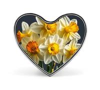 Spilla da bavero con bouquet di narcisi, spilla alla moda, spille con bottoni rotondi, camicie, vestiti, borse, decorazioni