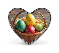 Spilla da bavero con cestino e uova di Pasqua squisite spille alla moda bottoni personalizzati distintivo novità spille uniche spille a forma di cuore bottoni in metallo per zaino cappello borsa