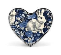 Spilla da bavero con foglie d'acero gialle "A Bunch of Rabbits" - Spilla a forma di cuore per accessori da uomo e da donna, spille da bavero in smalto leggero da 1" per zaini, cappelli, borse, cordini